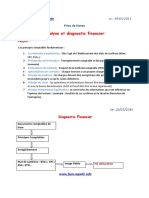 Prise de Notes Diagnostic Et Analyse Financier Prof AHROUCH
