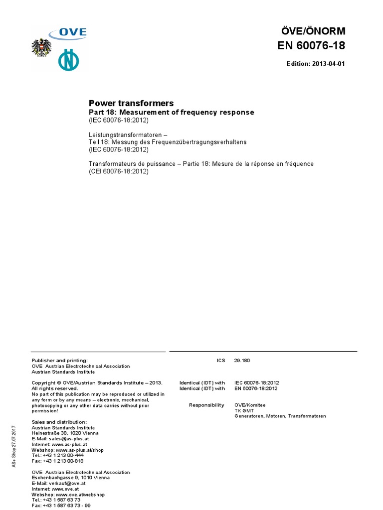 Part 18: Measurement of Frequency Response | PDF | Transformer | Power ...