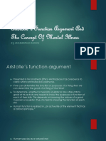 Aristotle S Function Argument and The Concept