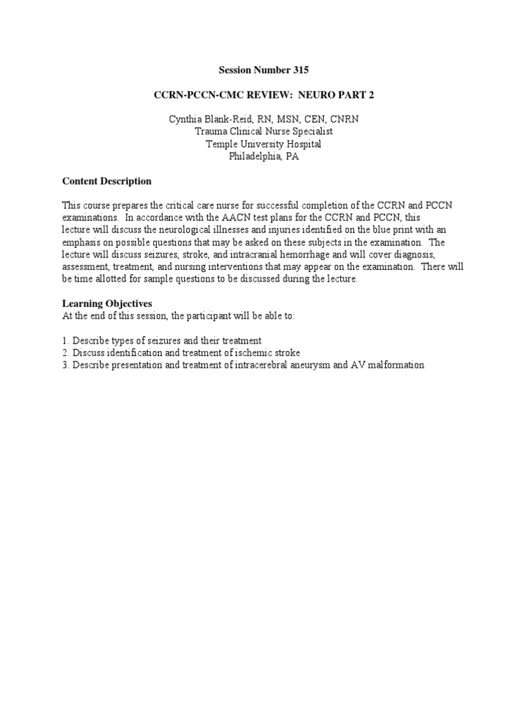 CCRN-Pediatric Probesfragen
