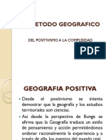 El método geográfico: del positivismo a la complejidad