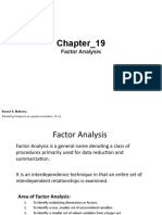 Presentation About Perform A Factor Analysis