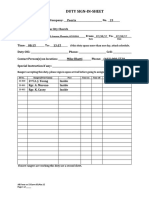 Army Training Sign In Roster | PDF