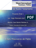 Viajes Misioneros de Pablo 1ro