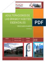 Tarea de Adulteraciones de La Grasa y Aceites Escenciaes