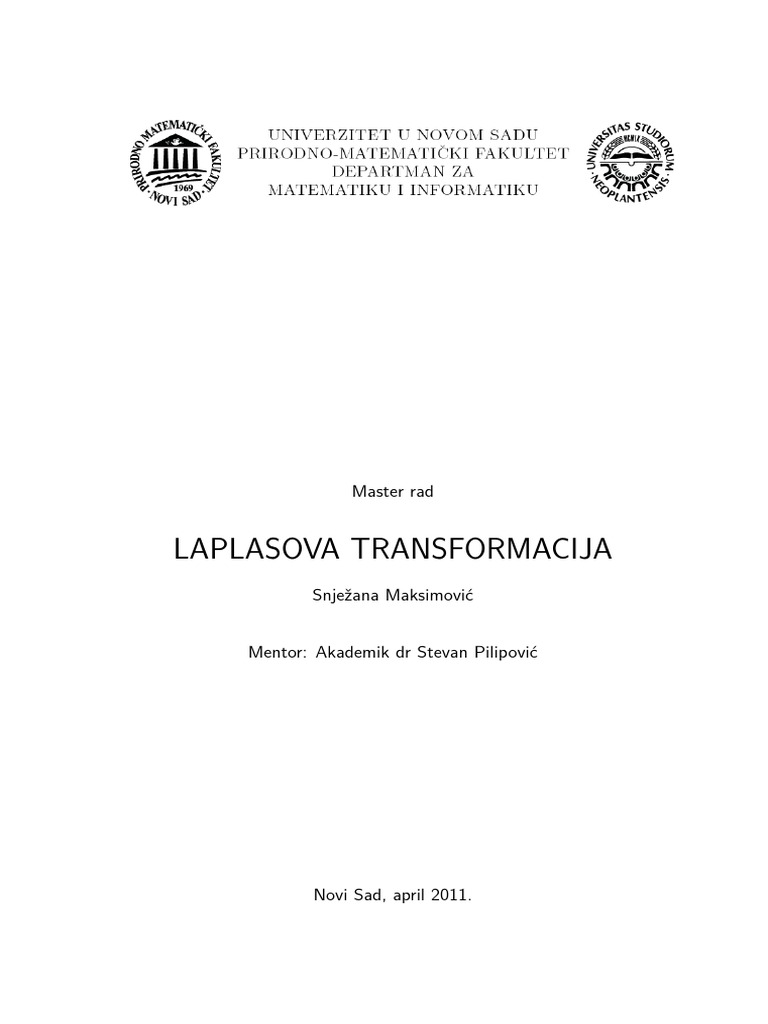 Laplasova Transformacija | PDF