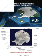 Locations of Various Classified Antarctica Installations