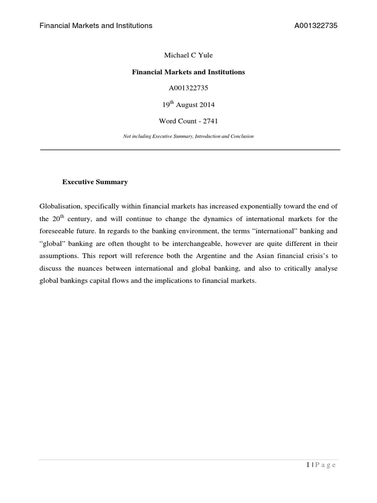 Financial Markets and Institutions PDF | PDF | Financial Markets | Banks