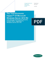 The Total Economic Impact of Microsoft Windows Server 2012 R2 White Paper