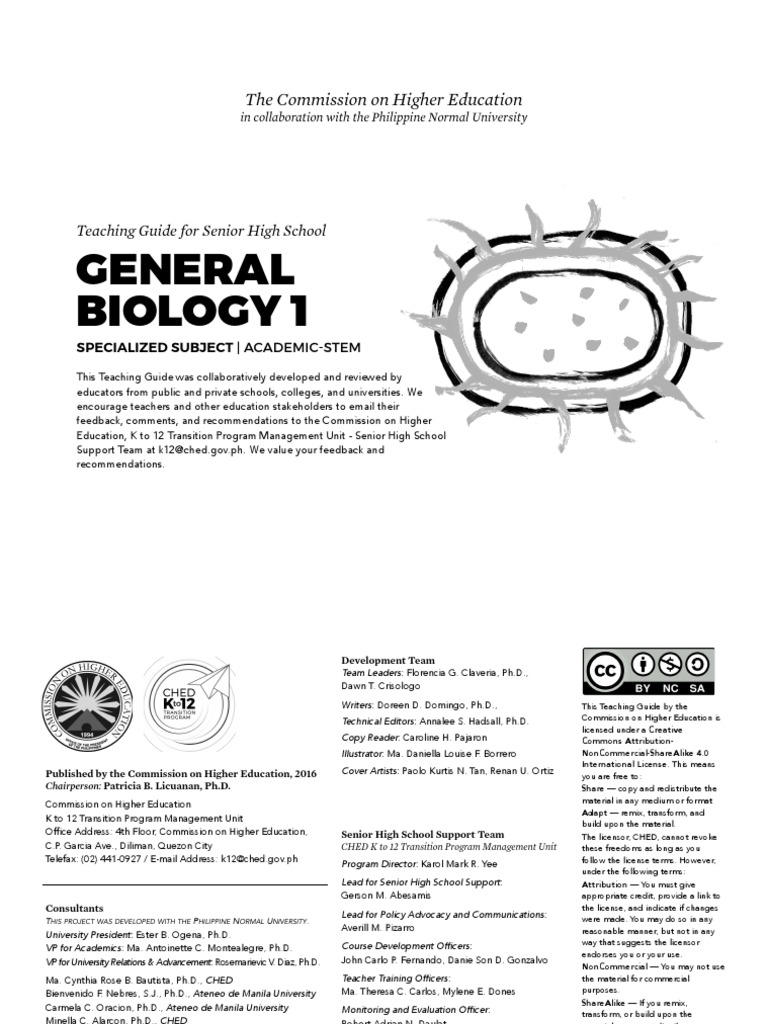 Senior High School Biology Teaching Guide | PDF | Cellular Respiration ...