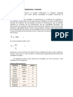 Sistema de Unidades: Dimensiones Y Unidades