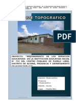 Informe Topográfico Pueblo Libre