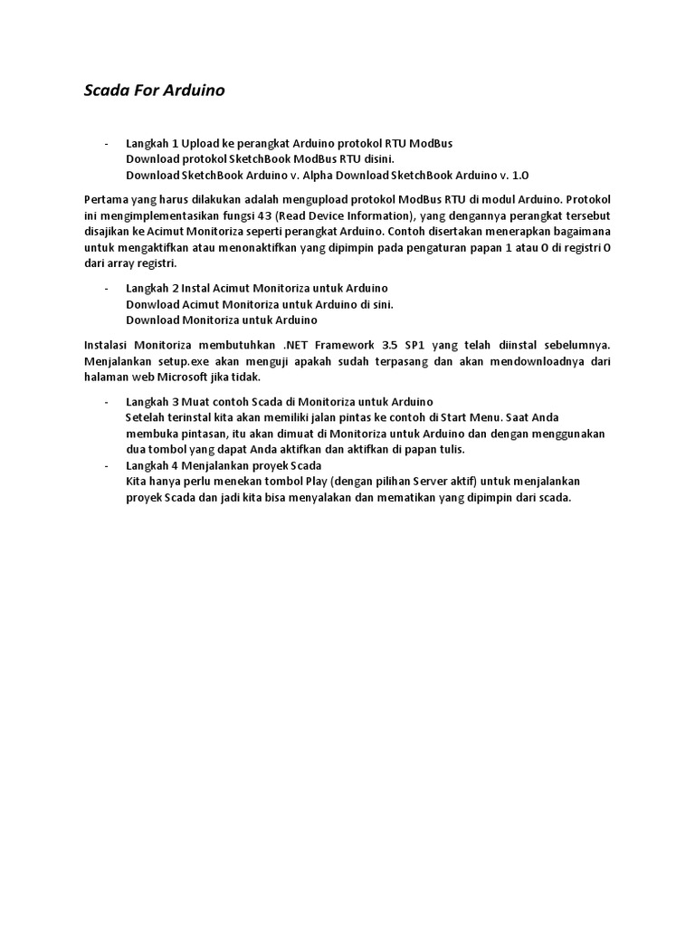 Scada For Arduino | PDF