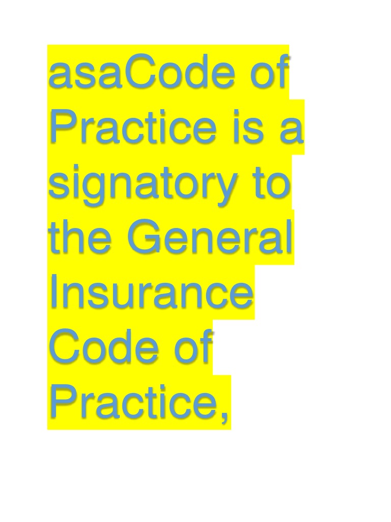 General Insurance Code of Practice Overview | PDF | Insurance | Business