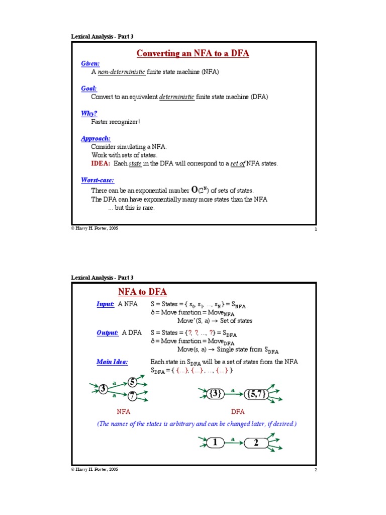 NFA To DFA Conversion PDF | PDF | Computer Programming | Digital ...