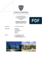 Final Report - Design of A Pedestrian Bridge - Fall 2009 PDF