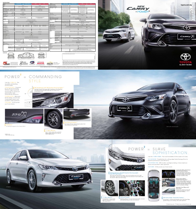 2010 Toyota Camry Brochure Pdf