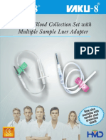 Winged Blood Collection Set With Multiple Sample Luer Adapter