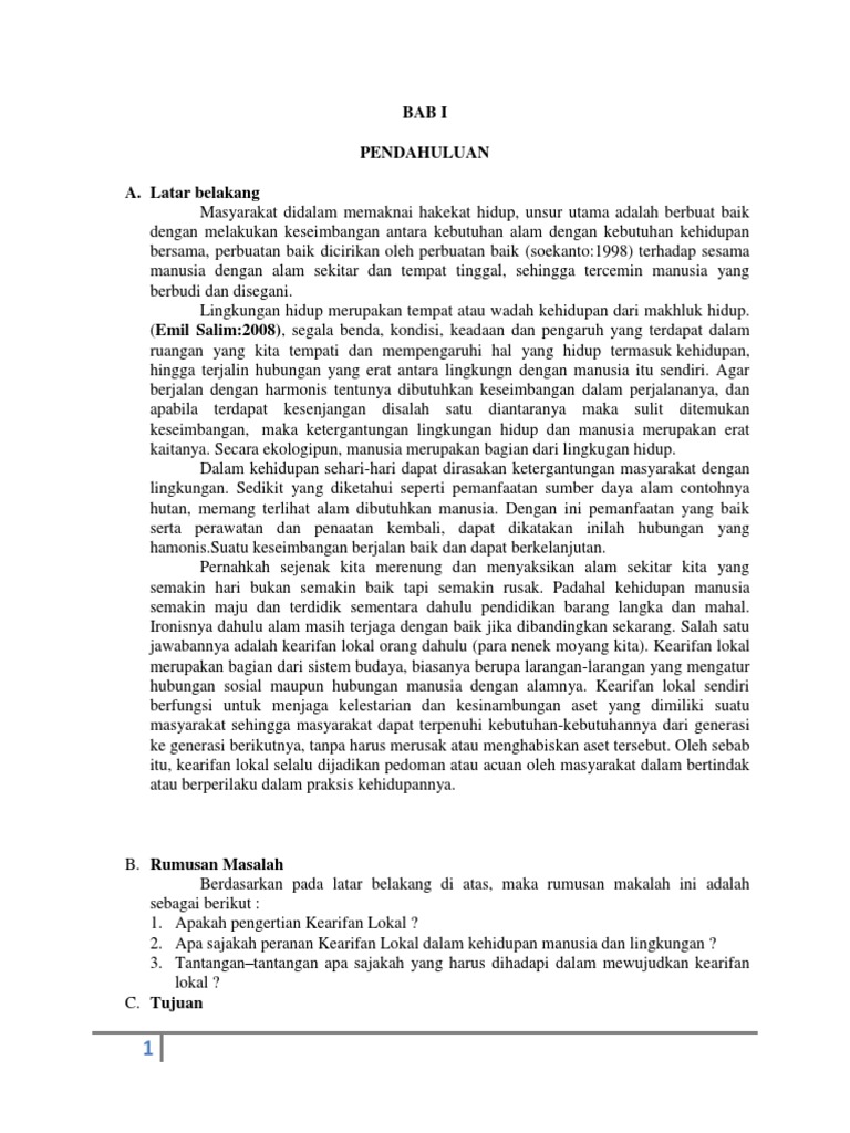 Kearifan Lokal Dalam Pemberdayaan Masyarakat