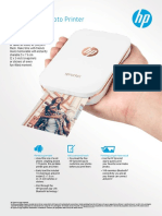 HP Sprocket Photo Printer Datasheet