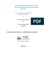 Numerical and Experimental Remedy to Avoid Rupturing of Beam for Providing Sanitation Pipes Using Fe1