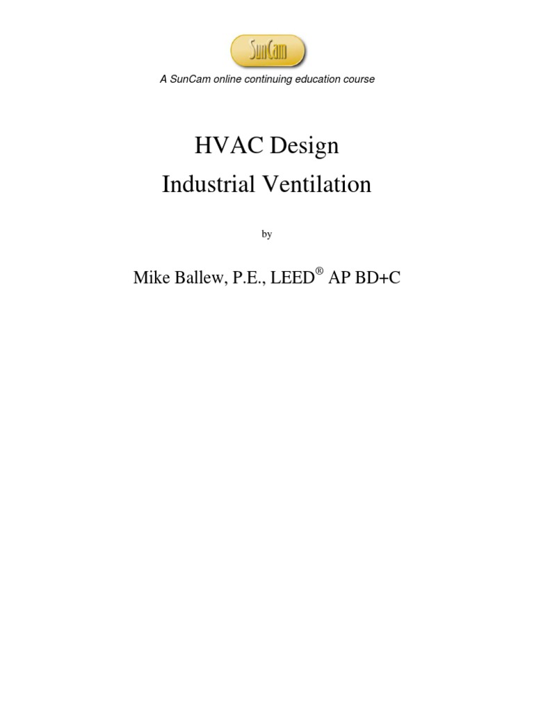 HVAC Design Industrial Ventilation | PDF | Hvac | Ventilation ...