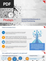 Constraints Bottlenecks in Service Provisioning