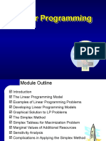 Linear Programming Linear Programming