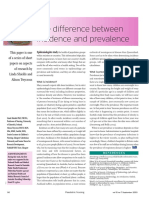 The Difference Between Incidence and Prevalence