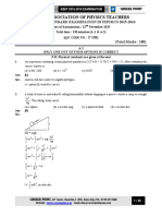 National Standard Examination in Physics 2015 (22-11-2015) PDF