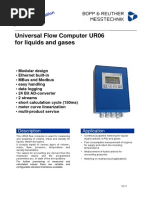 Universal Flow Computer UR06 For Liquids and Gases: Description Application