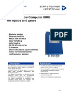Universal Flow Computer UR06 For Liquids and Gases: Description Application