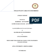 Design of Single Pylon Cable Stayed Bridge: A Project Report