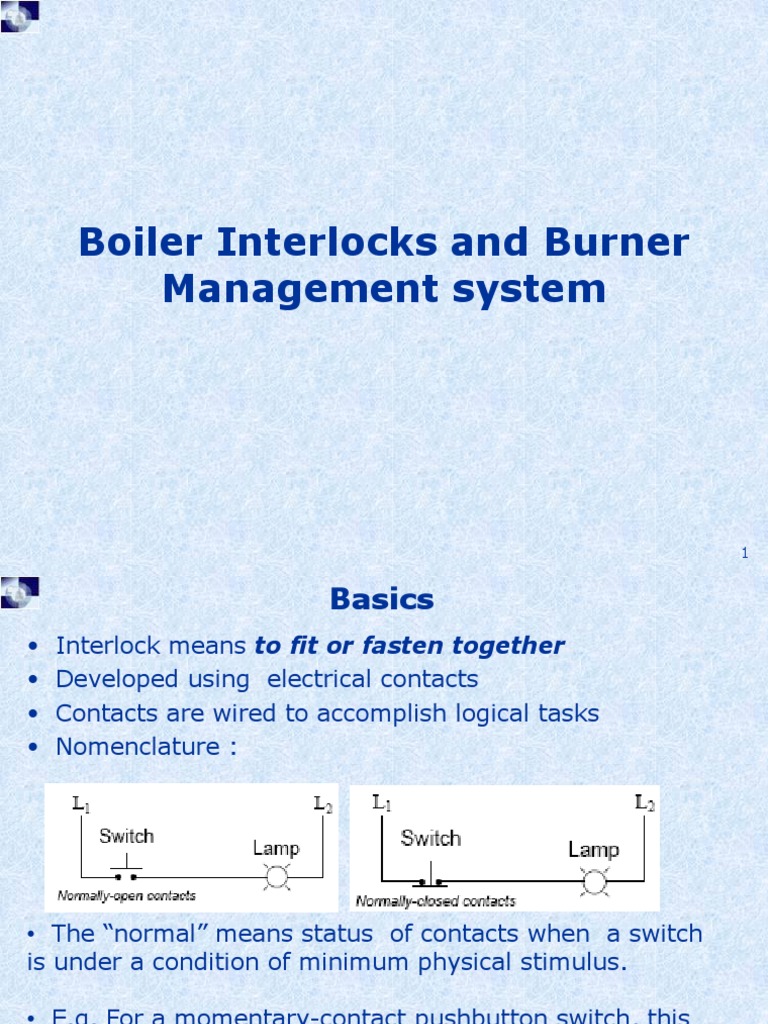 Boiler Interlocks and Burner Management System Upload PDF Ion