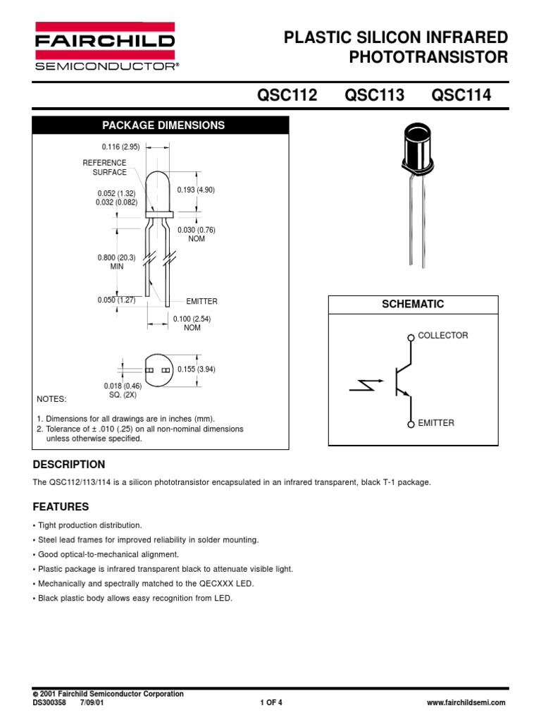 fototransistor datasheet Infrared Soldering