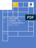 Informe Sobre La Ciudadanía Bolivia