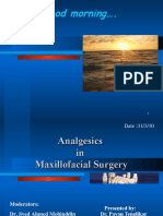 Analgesics in Oral and Maxillofacial Surgery