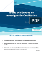 Teoría y Métodos en Investigación Cualitativa