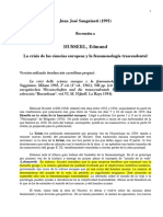 Husserl. La Crisis de Las Ciencias Europ