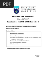 Bsc. (Hons) Web Technologies: Cohort: Bwt/08/Ft