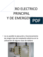 Tablero Electrico Principal y de Emergencia