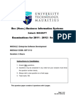 BSC (Hons.) Business Information Systems: Cohort: BIS/09/FT