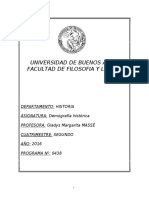 Demografía Histórica - Massé