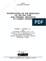 FHWA-VTRC 00-CR4 Investigation of The Resistance of Pile Caps and Integral Abutments To Lateral Loading 2000 PDF