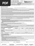 Customer Declaration and ECS Form