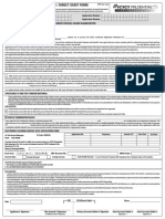 Customer Declaration and ECS Form