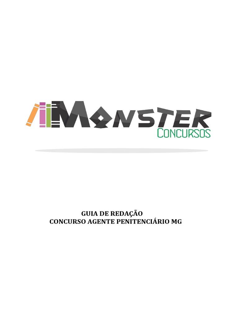 Redação Monster Concursos AGente Penitenciário, PDF, Argumento