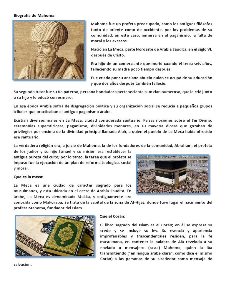 Biografía de Mahoma.docx Mahoma La Meca