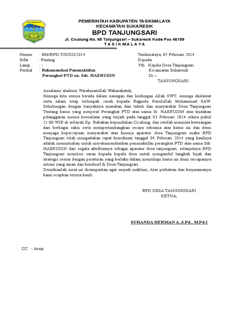 Surat Pejabat Pendidikan Kuala Lumpur 2019