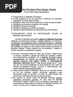 Escrita Paralela Para Duas Vozes - Guia Básico